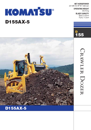 Гусеничні бульдозери Komatsu D155AX-5B
