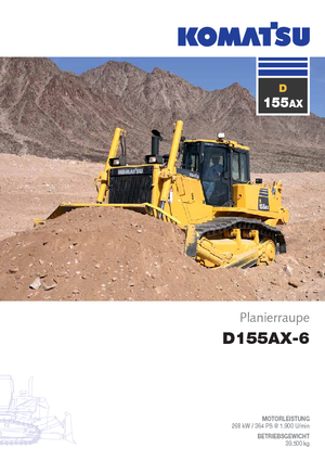 Гусеничні бульдозери Komatsu D155AX-6
