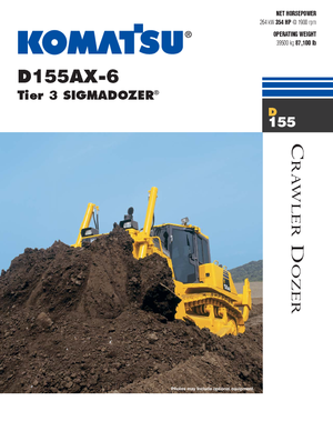 Гусеничні бульдозери Komatsu D155AX-6
