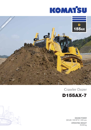 Гусеничні бульдозери Komatsu D155AX-7