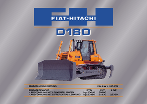 Гусеничні бульдозери Fiat-Hitachi D 180 XLT