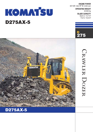 Гусеничні бульдозери Komatsu D275AX-5E0