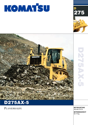 Гусеничні бульдозери Komatsu D275AX-5