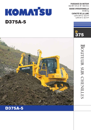Гусеничні бульдозери Komatsu D375A-5