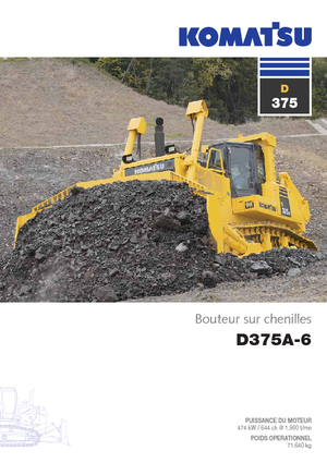 Гусеничні бульдозери Komatsu D375A-6