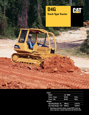 Гусеничні бульдозери Caterpillar D 4 G