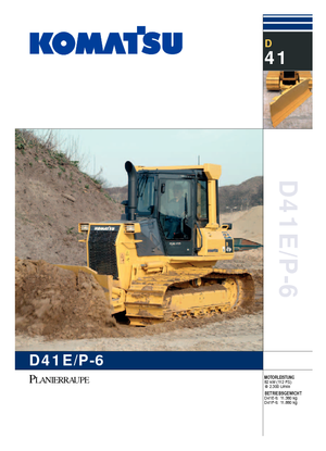 Гусеничні бульдозери Komatsu D41E-6C
