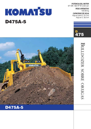 Гусеничні бульдозери Komatsu D475A-5