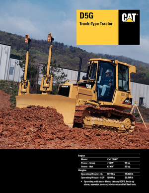 Гусеничні бульдозери Caterpillar D 5 G M
