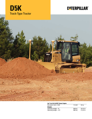Гусеничні бульдозери Caterpillar D5K M