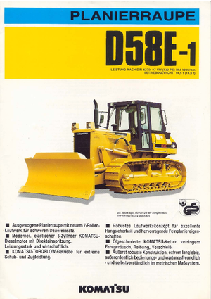 Гусеничні бульдозери Komatsu D58E-1P