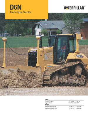 Гусеничні бульдозери Caterpillar D6N LGP