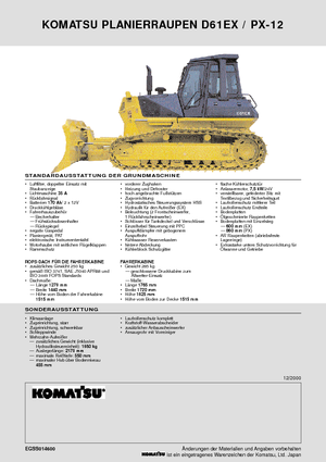 Гусеничні бульдозери Komatsu D61PX-12