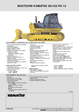 Гусеничні бульдозери Komatsu D61EX-12