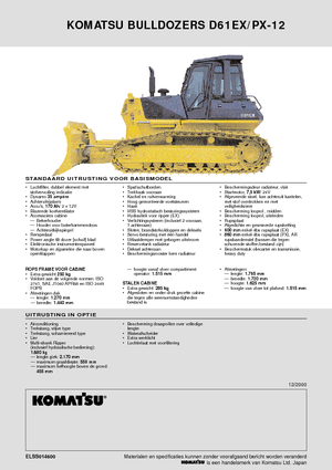 Гусеничні бульдозери Komatsu D61EX-12