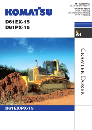 Гусеничні бульдозери Komatsu D61EX-15