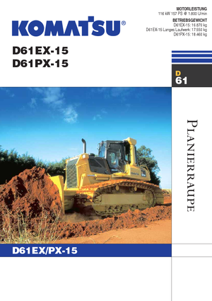 Гусеничні бульдозери Komatsu D61EX-15