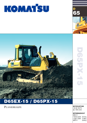 Гусеничні бульдозери Komatsu D65EX-15