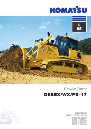 Гусеничні бульдозери Komatsu D65WX-17