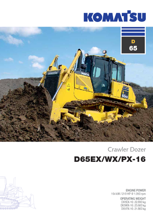 Гусеничні бульдозери Komatsu D65PX-16