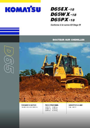 Гусеничні бульдозери Komatsu D65WX-18E0