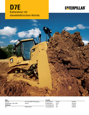 Гусеничні бульдозери Caterpillar D7E