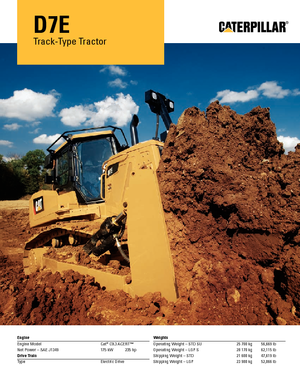 Гусеничні бульдозери Caterpillar D7E