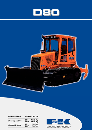 Гусеничні бульдозери Fiat Kobelco D 80 LT