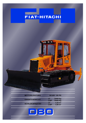 Гусеничні бульдозери Fiat-Hitachi D 80 LT