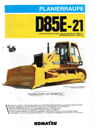 Гусеничні бульдозери Komatsu D85E-21