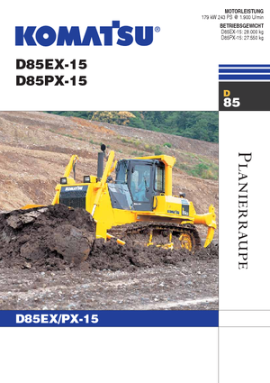 Гусеничні бульдозери Komatsu D85PX-15