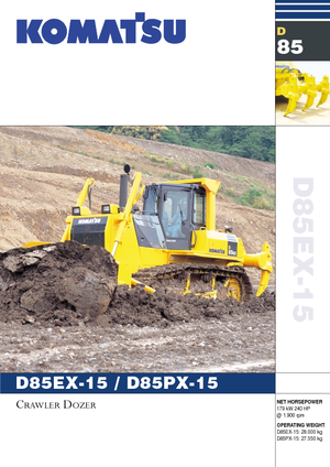 Гусеничні бульдозери Komatsu D85PX-15