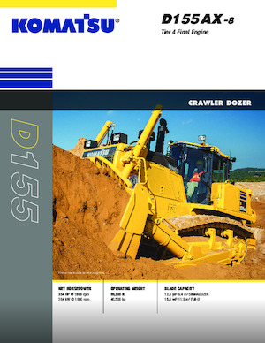 Гусеничні бульдозери Komatsu D155AX-8 WH