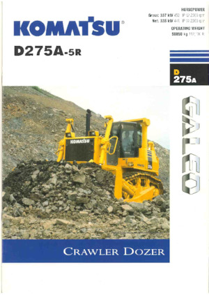 Гусеничні бульдозери Komatsu D275A-5R