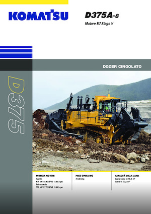 Гусеничні бульдозери Komatsu D375A-8E0