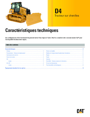Гусеничні бульдозери Caterpillar D4 XL