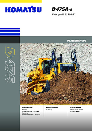 Гусеничні бульдозери Komatsu D475A-8E0