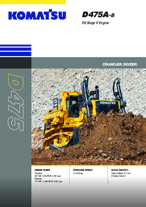 Гусеничні бульдозери Komatsu D475A-8E0