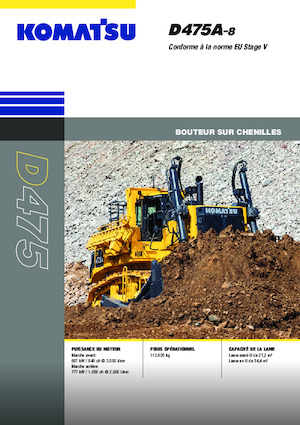 Гусеничні бульдозери Komatsu D475A-8E0