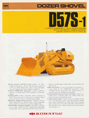 Гусеничні бульдозери Komatsu D57S-1