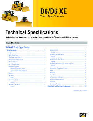 Гусеничні бульдозери Caterpillar D6 XE LGP