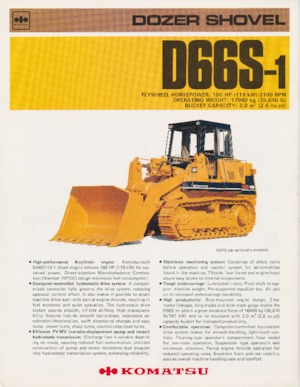 Гусеничні бульдозери Komatsu D66S-1