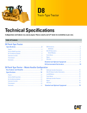 Гусеничні бульдозери Caterpillar D8