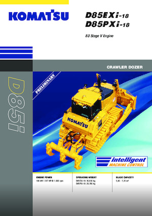 Гусеничні бульдозери Komatsu D85PXi-18E0
