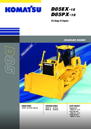 Гусеничні бульдозери Komatsu D85PX-18E0