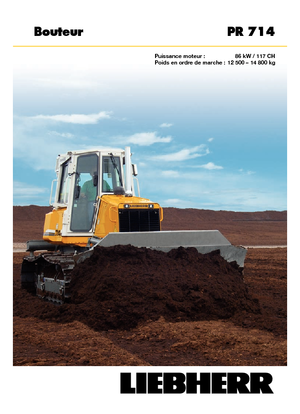 Гусеничні бульдозери Liebherr PR 714 XL