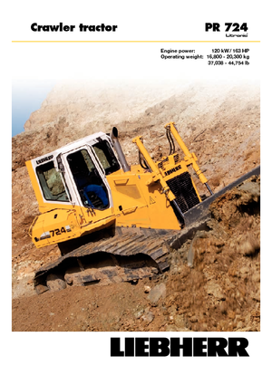 Гусеничні бульдозери Liebherr PR 724 XL
