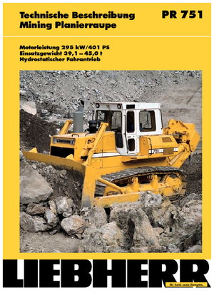 Гусеничні бульдозери Liebherr PR 751