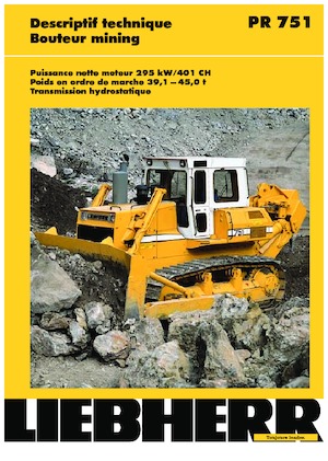 Гусеничні бульдозери Liebherr PR 751