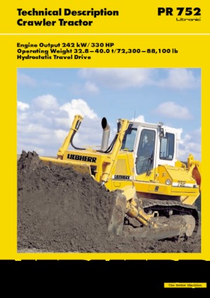 Гусеничні бульдозери Liebherr PR 752